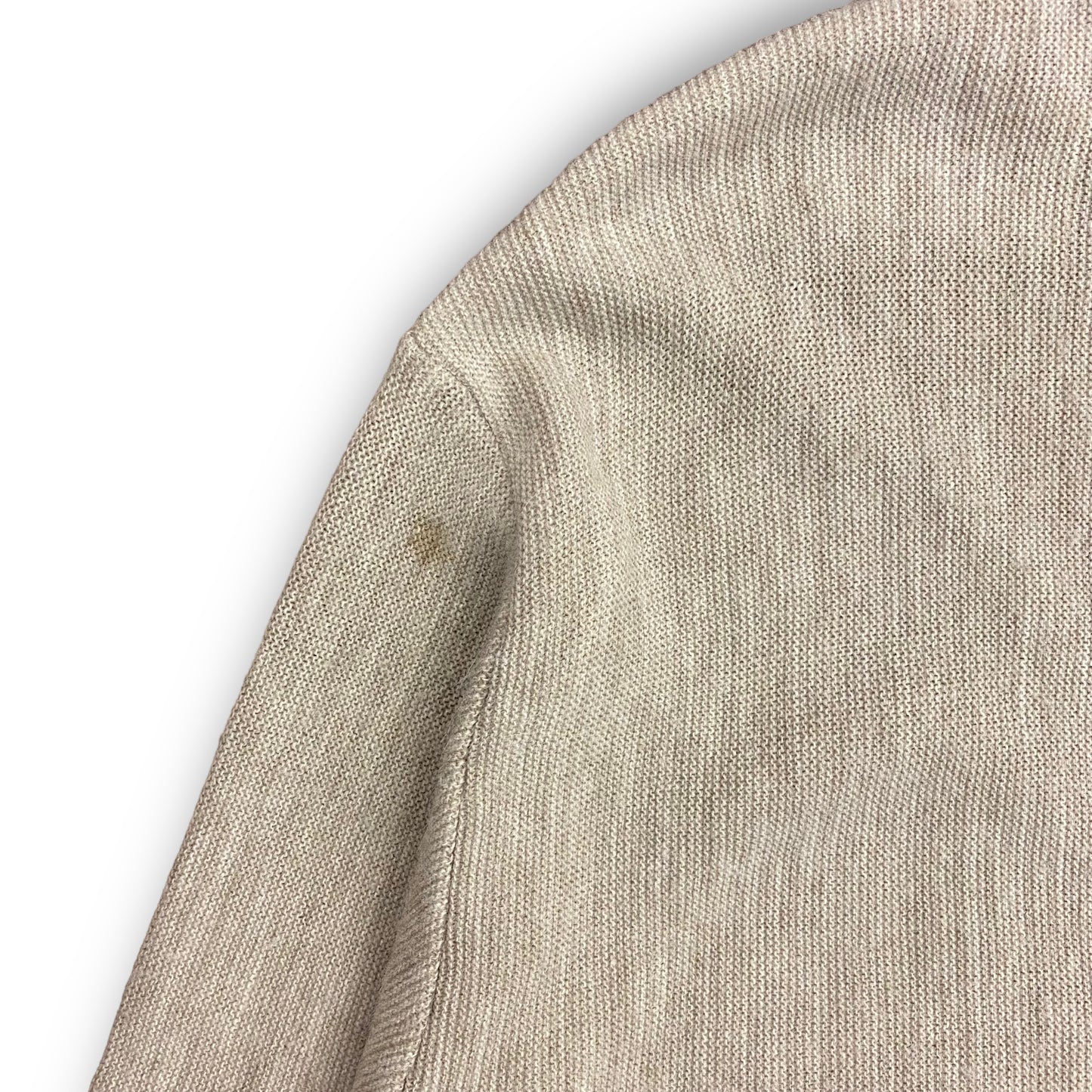 Vintage Tan Knit Acrylic Cardigan by Arrow Tournament - Size XL