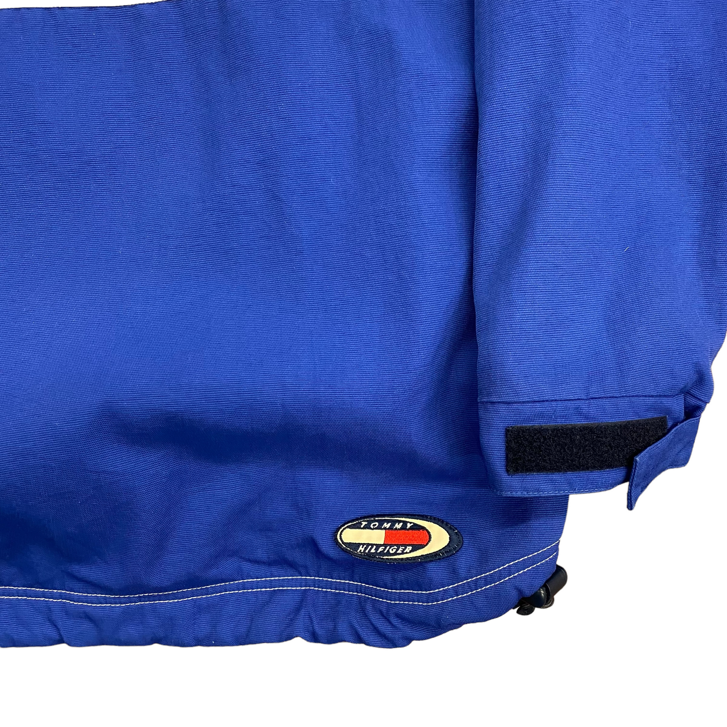 Vintage Tommy Hilfiger Fleece Lined Blue Anorak Jacket - Size Large
