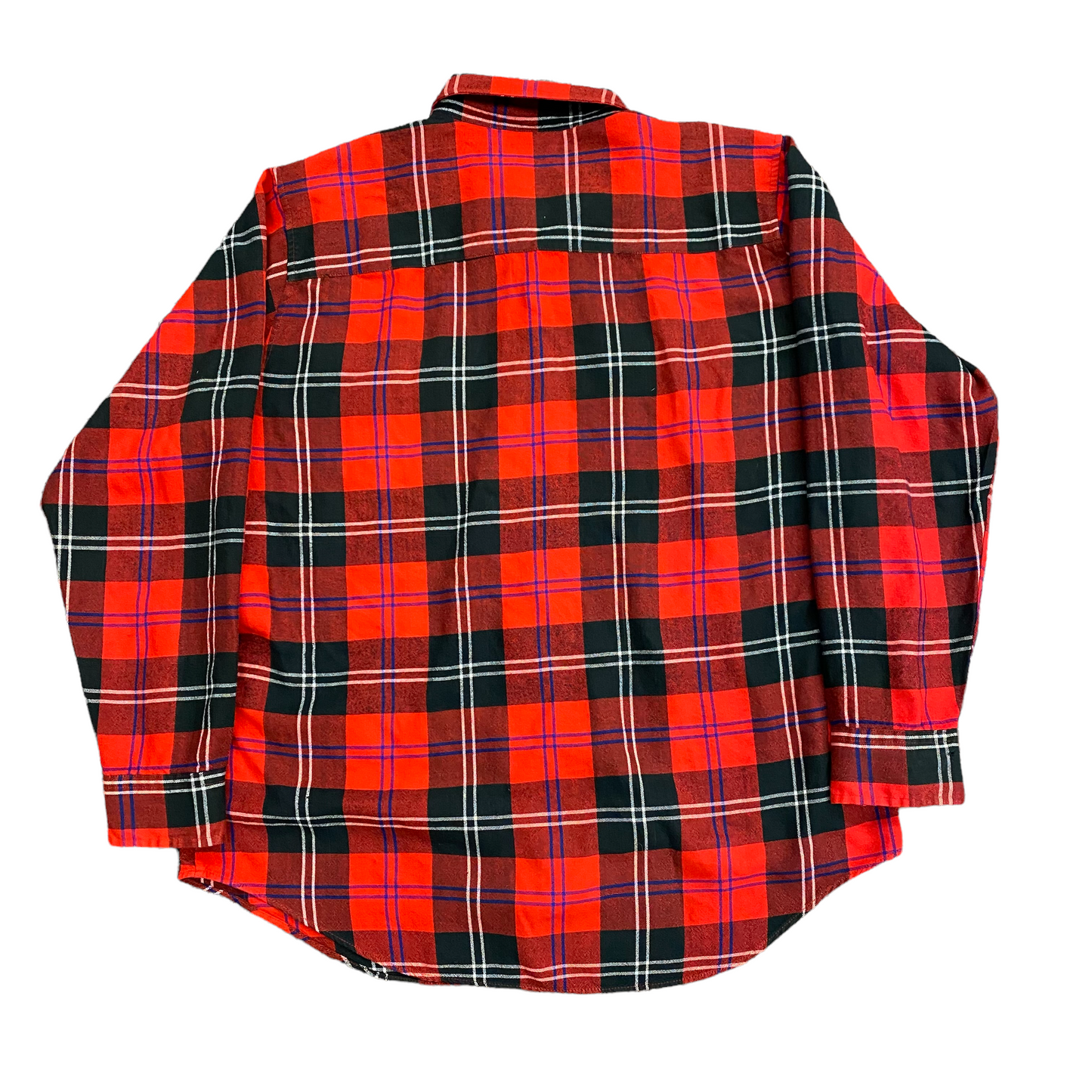 Vintage 90s JB Scott Red & Black Plaid Flannel - Size Large