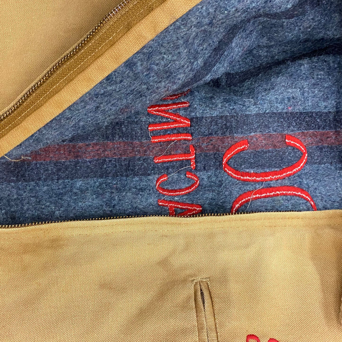 Vintage 1989 Carhartt Blanket Lined Detroit Jacket - Size Large