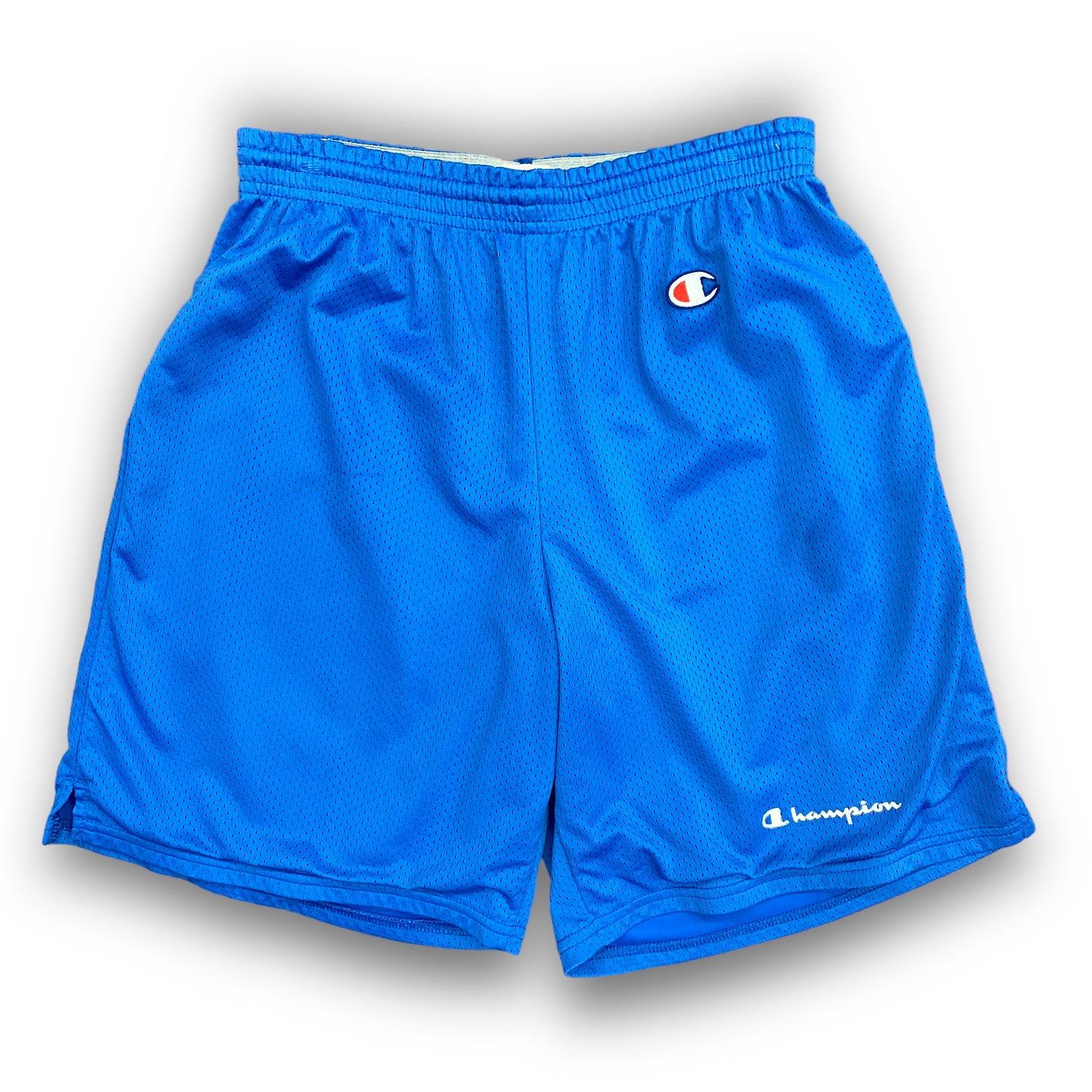 Y2K Champion Blue Mesh Shorts - Size Large