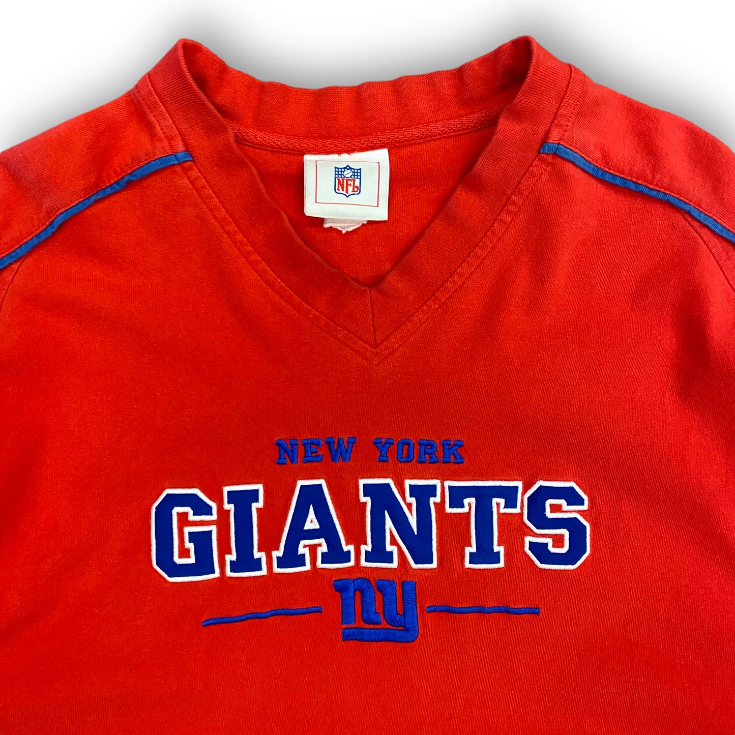Vintage New York Giants Long Sleeve Embroidered Logo Tee - Size XL