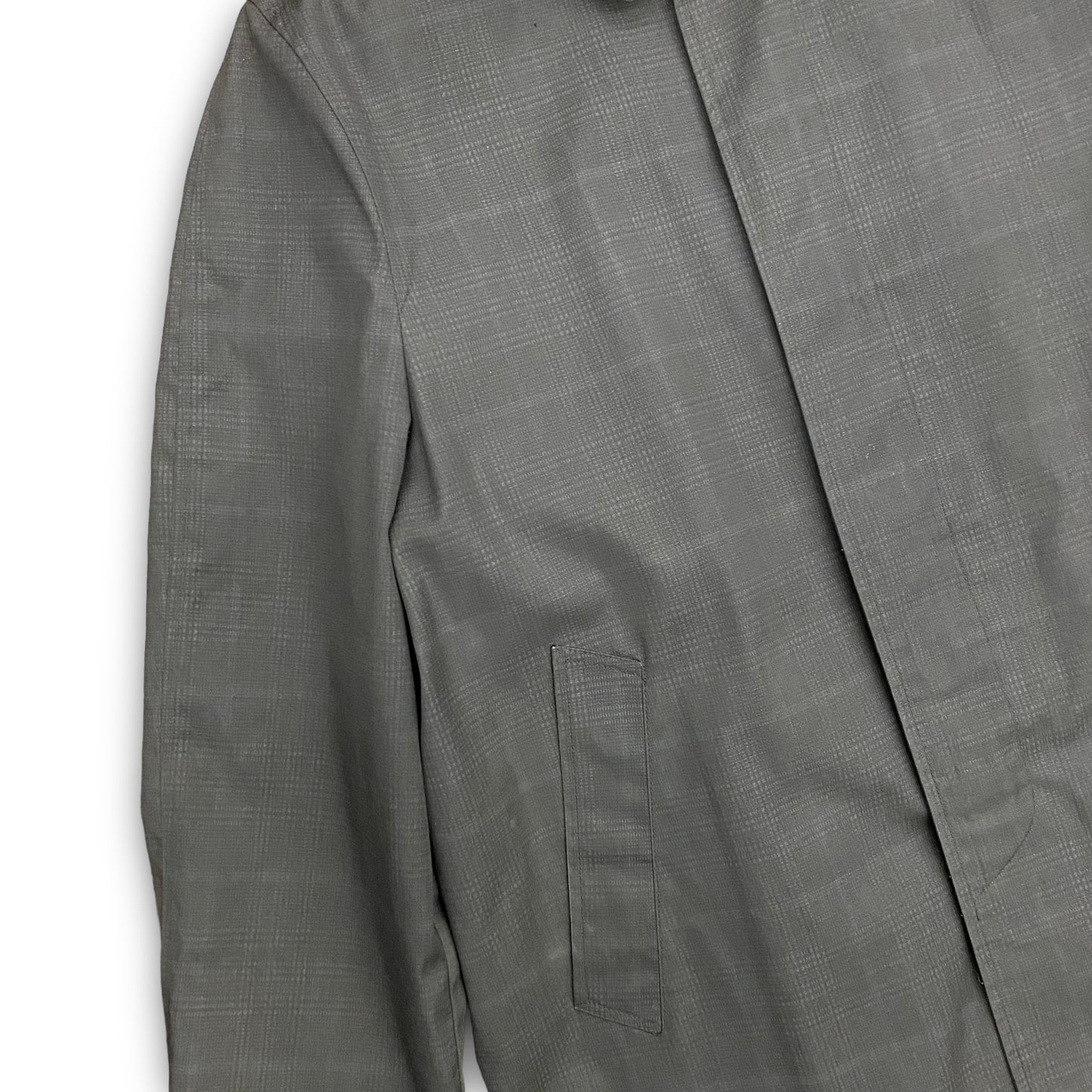 Vintage 1980s Black Plaid Button Up Overcoat - Size 40 (L/XL)