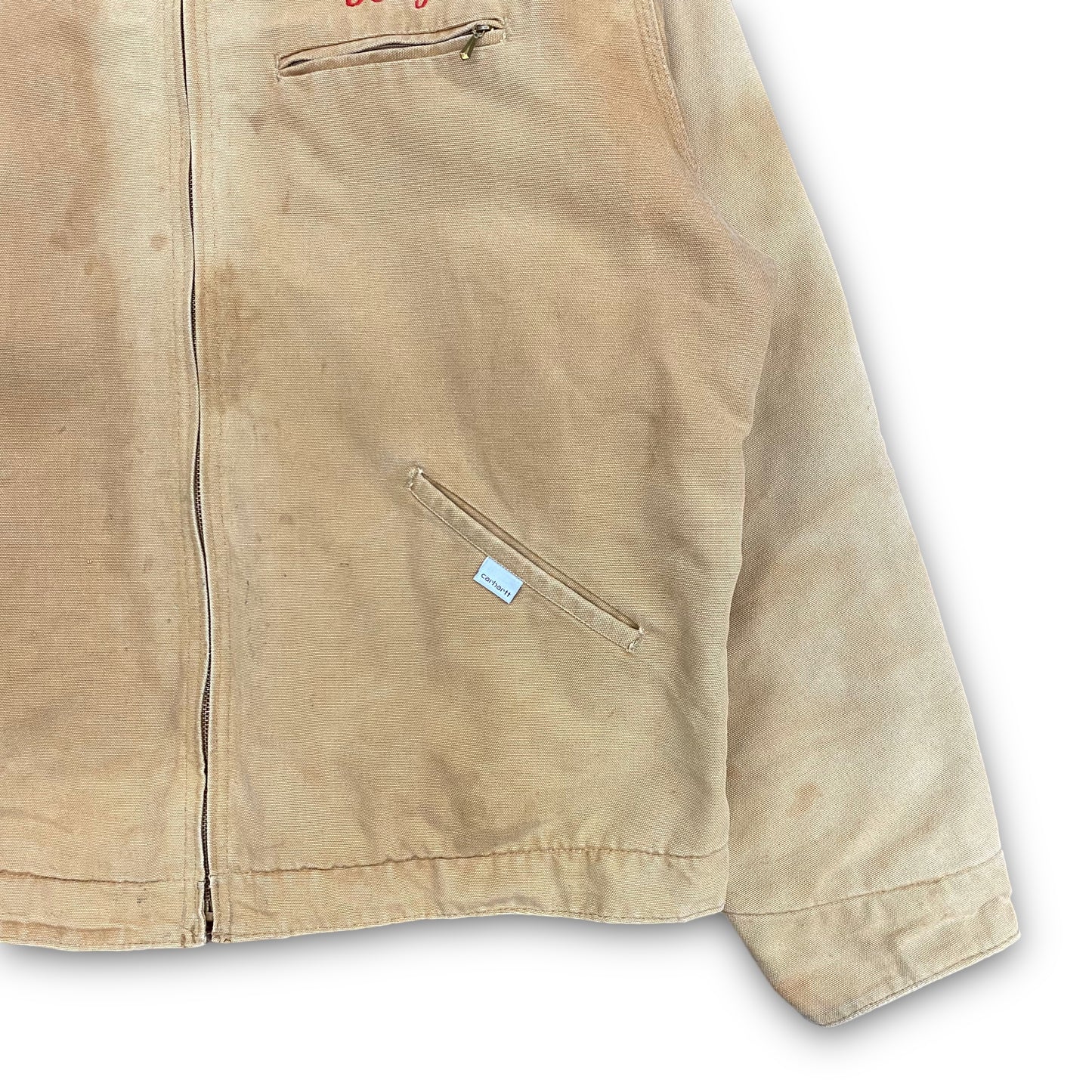 Vintage 1989 Carhartt Blanket Lined Detroit Jacket - Size Large