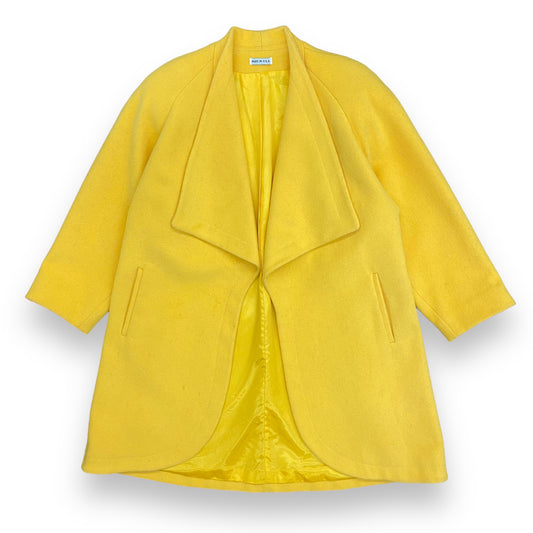 1980s Made in USA Yellow Wool Overcoat - Size Medium