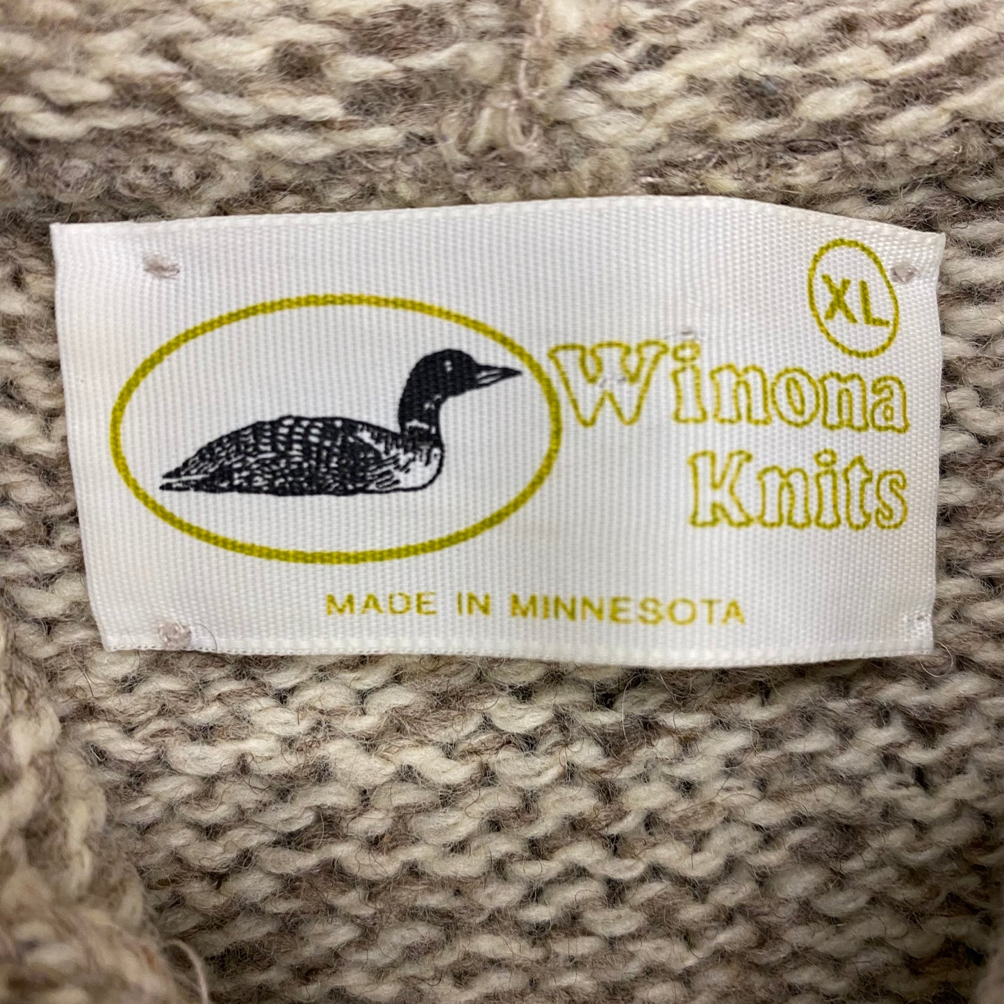1970s Winona Knits Hooded Sweater - Size XL