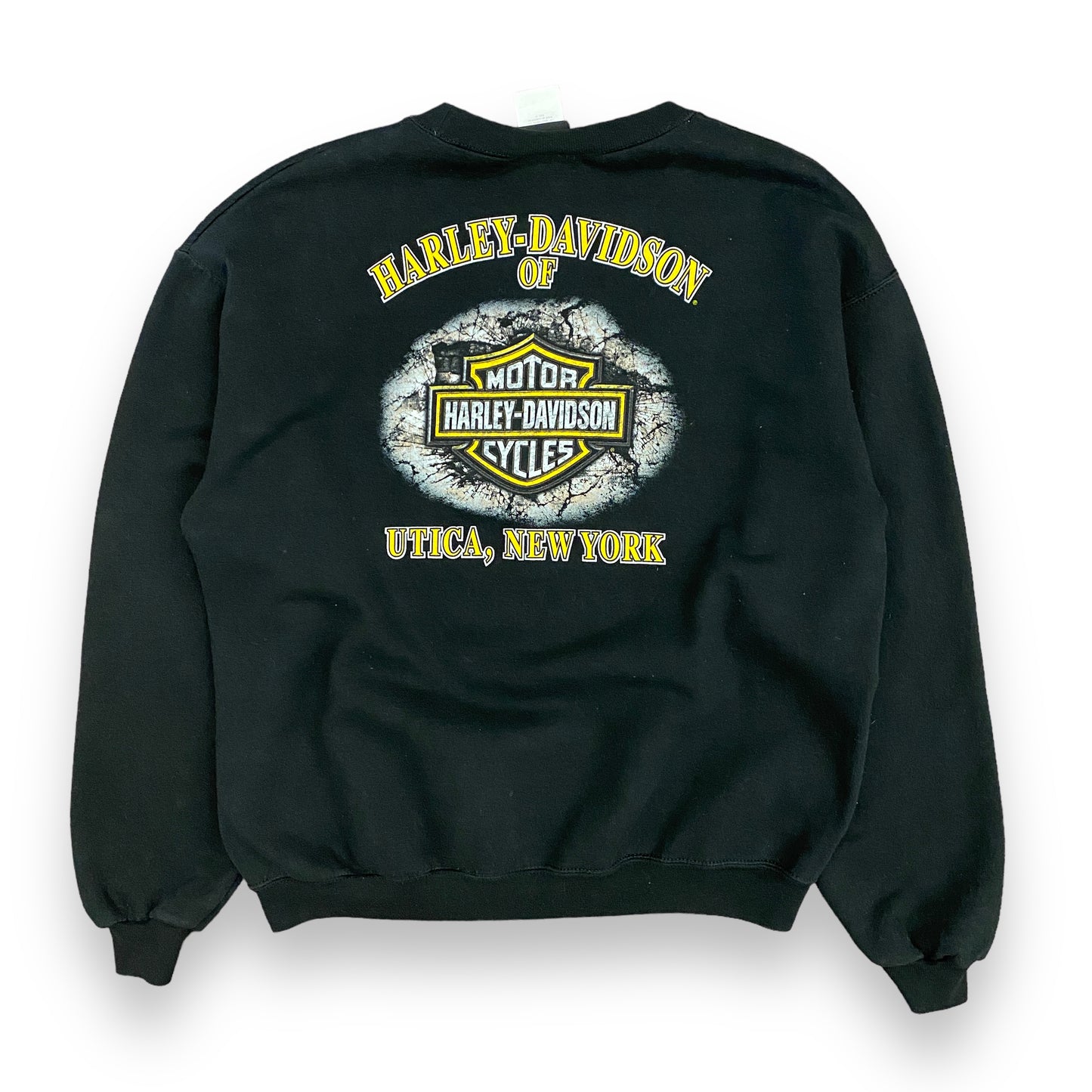 Y2K Harley Davidson Motorcycles: Utica NY Sweatshirt - Size Medium