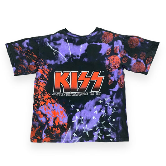 Vintage 1996/1997 Kiss "Alive" Tour AOP Tee - Size XL