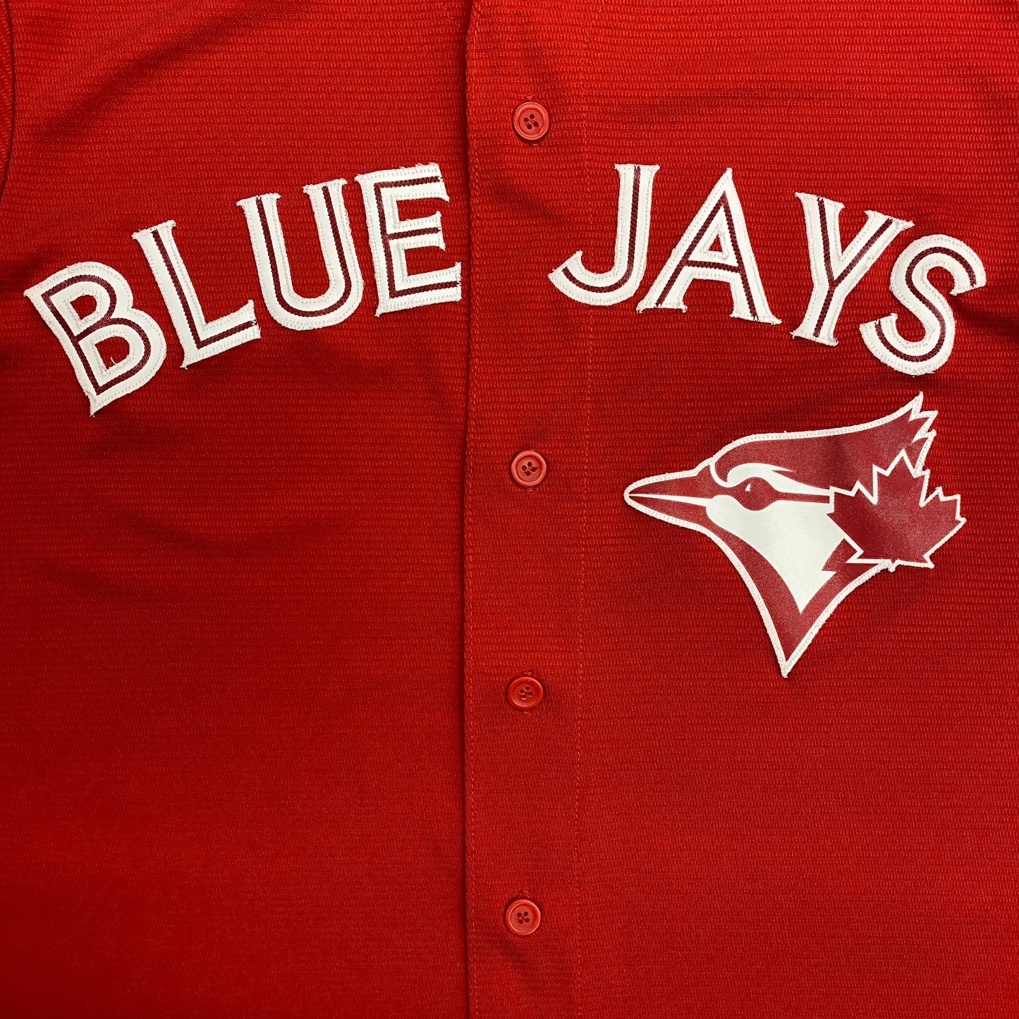 Majestic Cool Base "Toronto Blue Jays" Red Baseball Jersey - Size Large