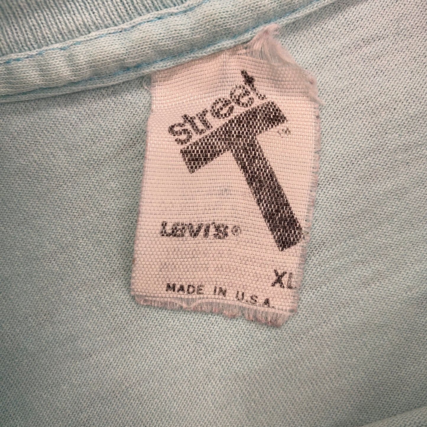 Vintage 1990 Levi Strauss "501 Street" Single Stitch Tee - Size XL