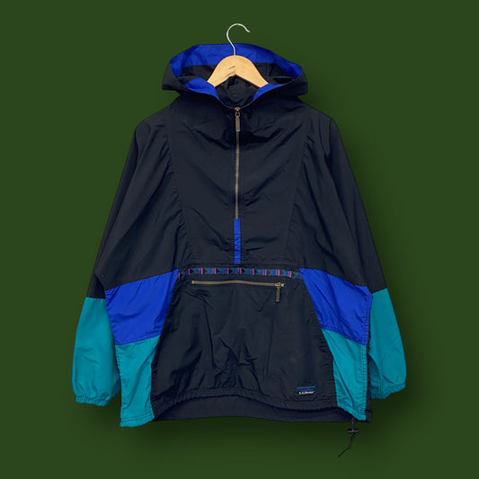 1990s LL Bean Anorak Aztec Windbreaker - Size Large