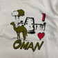 1980s "I Love Oman" White Single Stitch Tee - Size Large