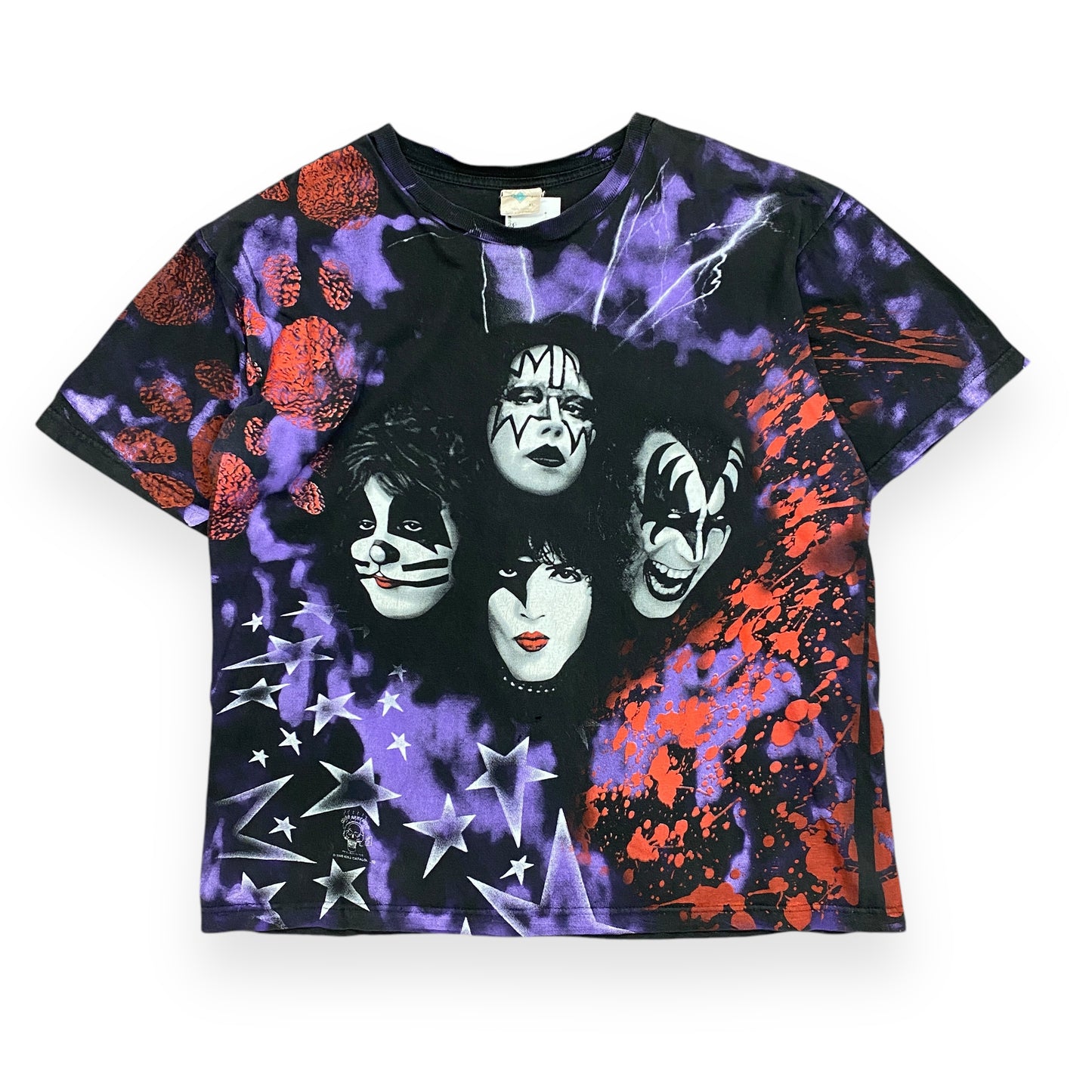 Vintage 1996/1997 Kiss "Alive" Tour AOP Tee - Size XL