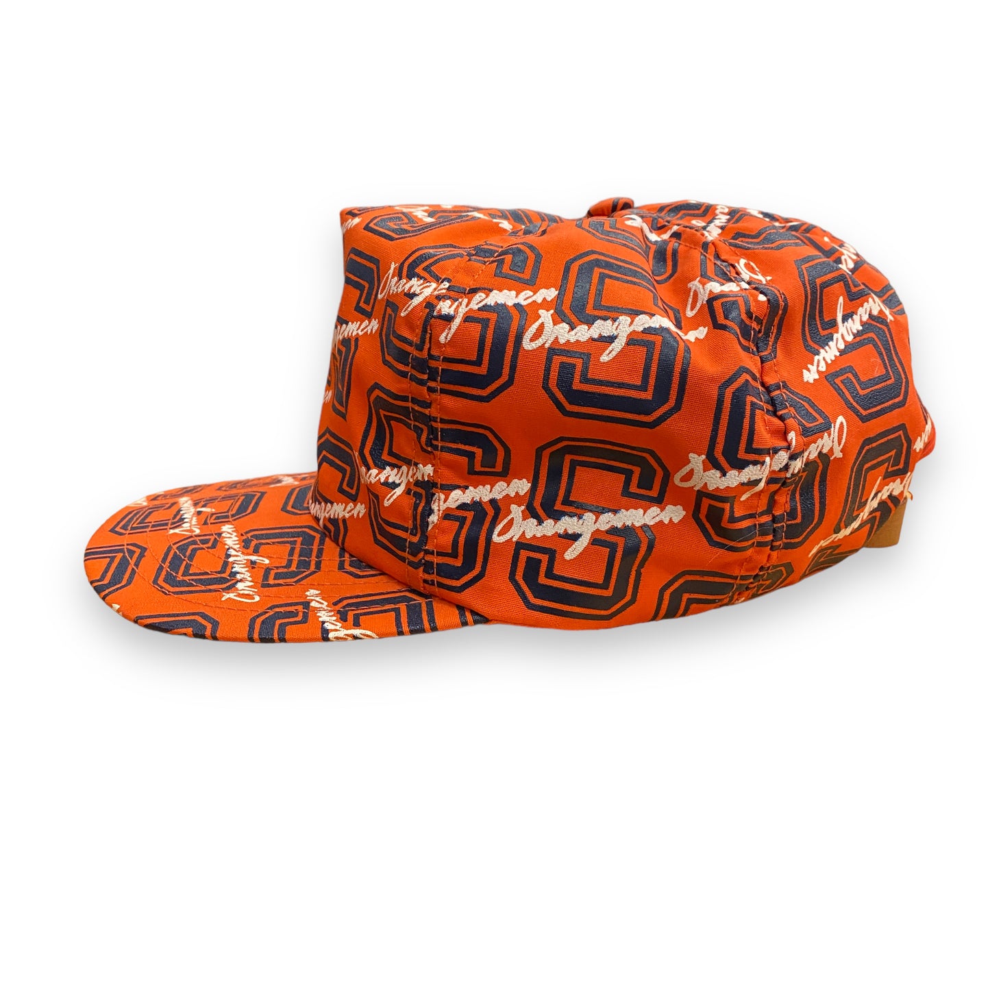 Vintage Syracuse University Orangemen AOP Leather Strap Hat