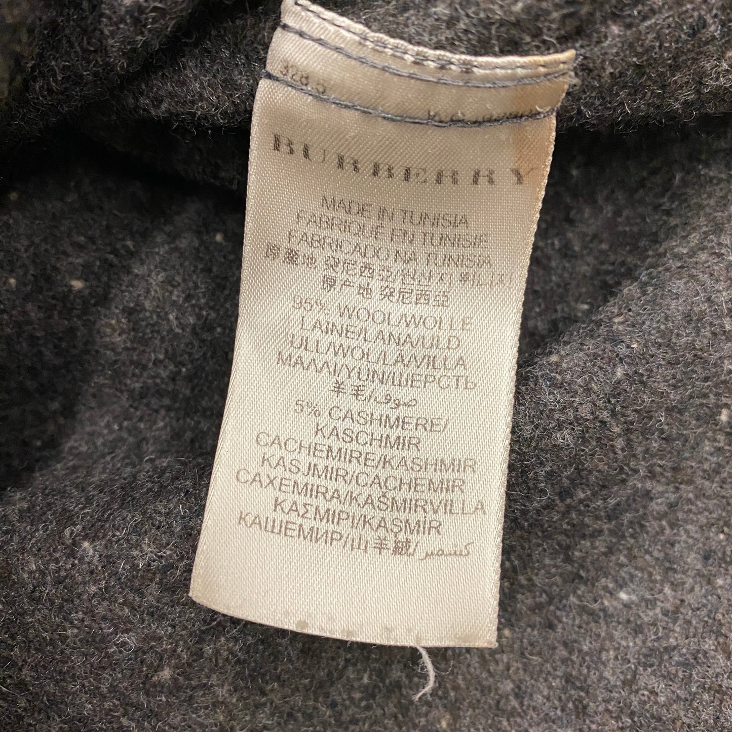 Burberry Tailored Wool Button Down Shirt - Size Medium