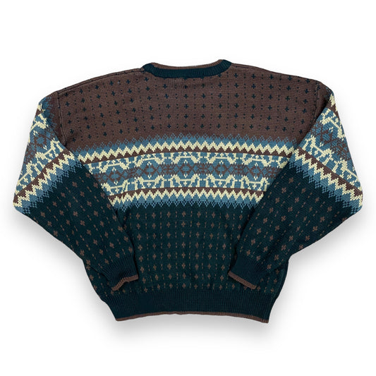 1990s Timber Trail Oversized Ski Sweater - Size Large