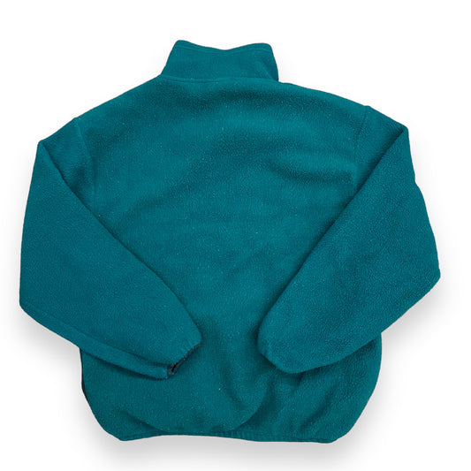 Vintage Forest Green "Creel" Snap Fleece Sweatshirt - Size Large