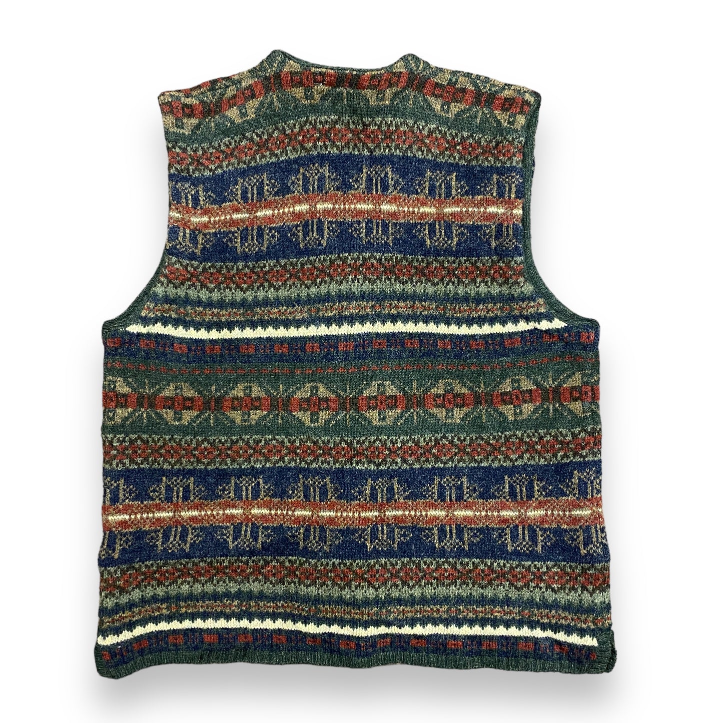 80s/90s Pure Shetland Wool Vest - Size Large