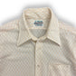 Vintage 1970s KMart Orange & White Shirt Sleeve Button Up - Size Medium