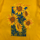 Early 1990s Sunflowers Single Stitch Yellow Tee - Size Large