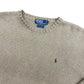 Y2K Polo by Ralph Lauren Sage Green Knit Sweater - Size XL