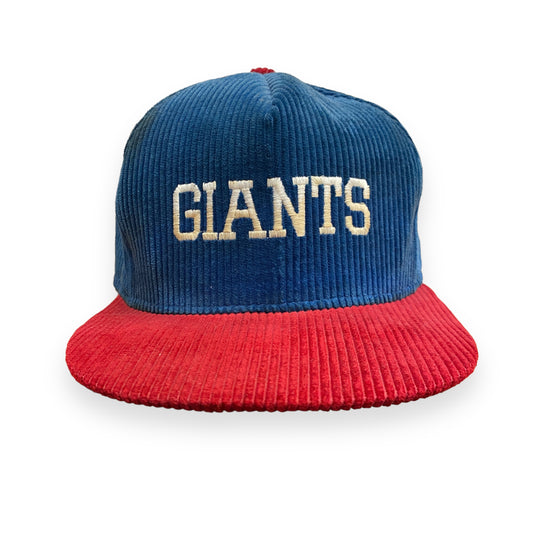 1980s New York Giants Football Corduroy Hat