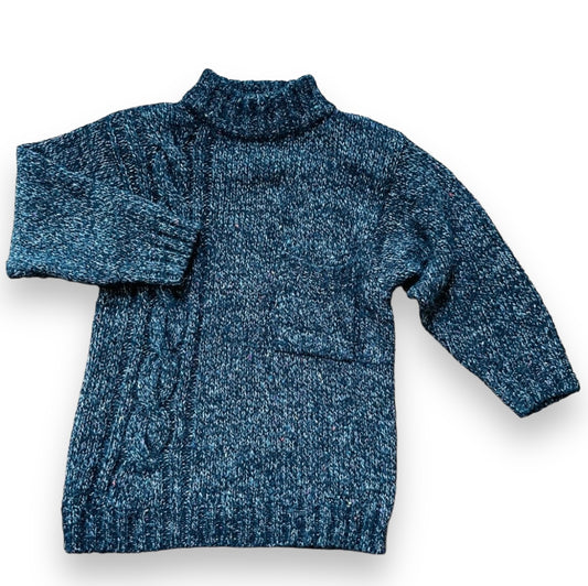 Vintage DD Sloane Rainbow Knit Mockneck Sweater - Size Small