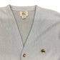 Vintage 1980s Izod-Lacoste Light Blue Knit Cardigan - Size Large