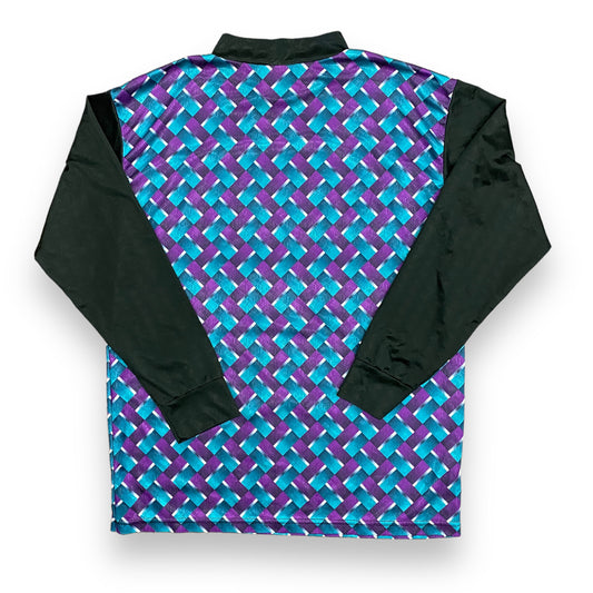 Vintage 1990s Polyester Long Sleeve Soccer Jersey - Size Medium