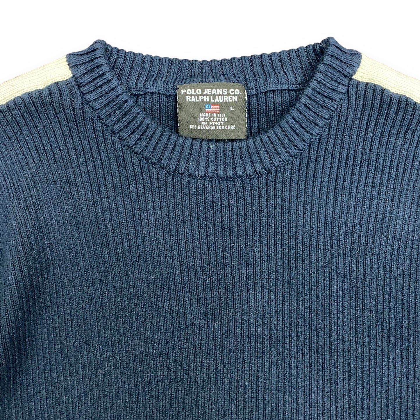 Polo Jeans Co. Ralph Lauren Ribbed Sweater - Size Large