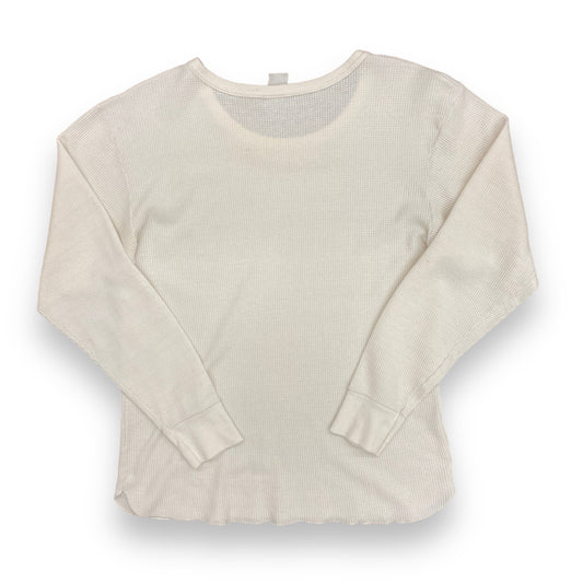 Vintage 70s Waffle Knit Thermal Shirt - Size XL