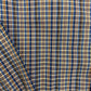 1980s Yves Saint Laurent Blue & Orange Plaid Button Up - Size Small