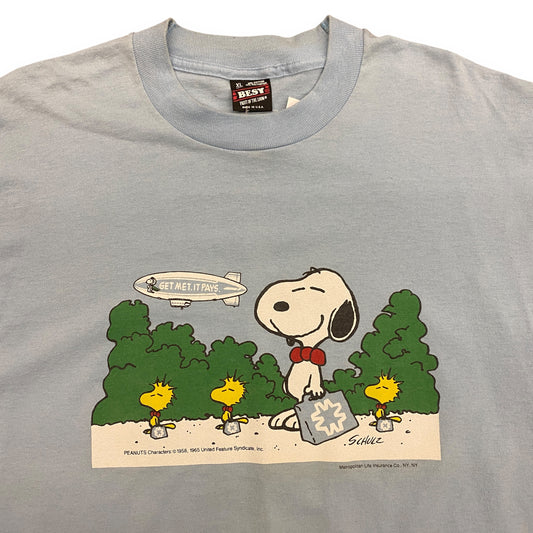 Vintage 1990s Snoopy Single Stitch Tee - Size XL