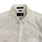 Vintage 1980s Ketch Light Blue & White Short Sleeve Shirt - Size Medium/Large