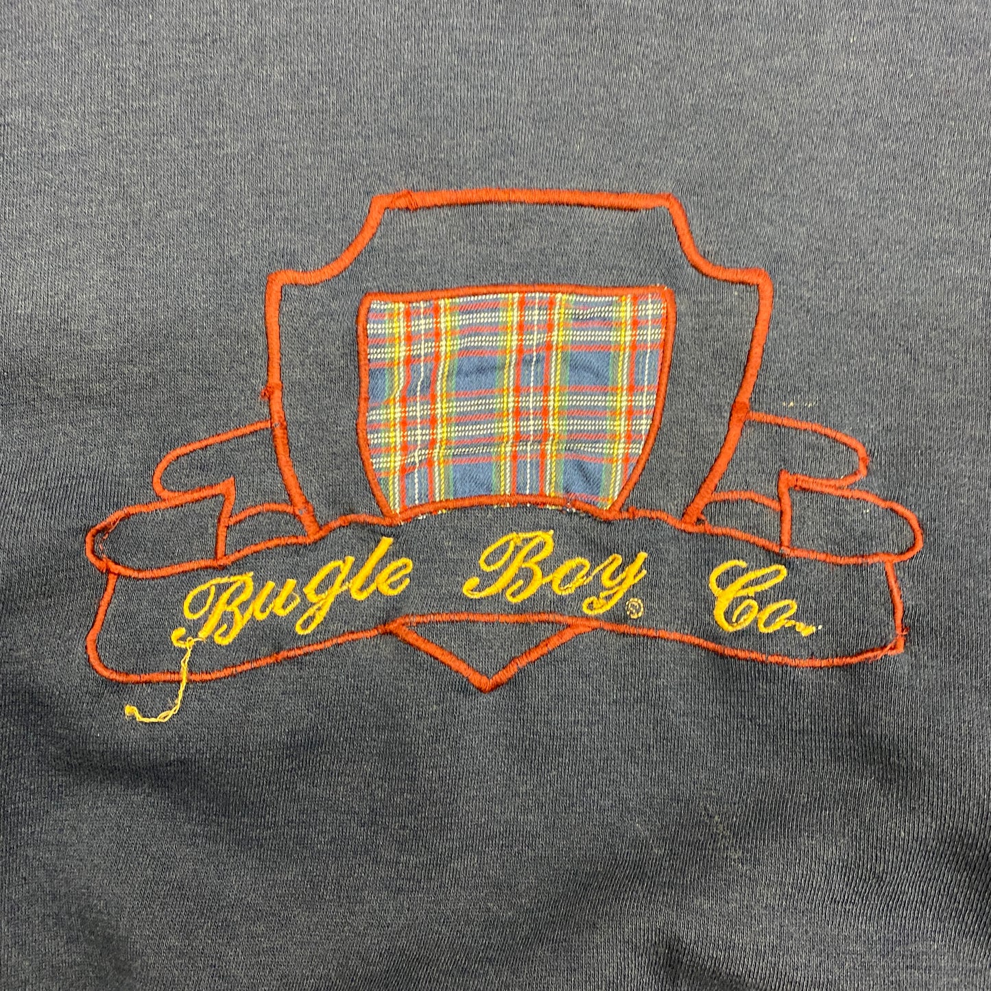 Vintage 90s Bugle Boy Co. Embroidered Logo Sweatshirt - Size Large