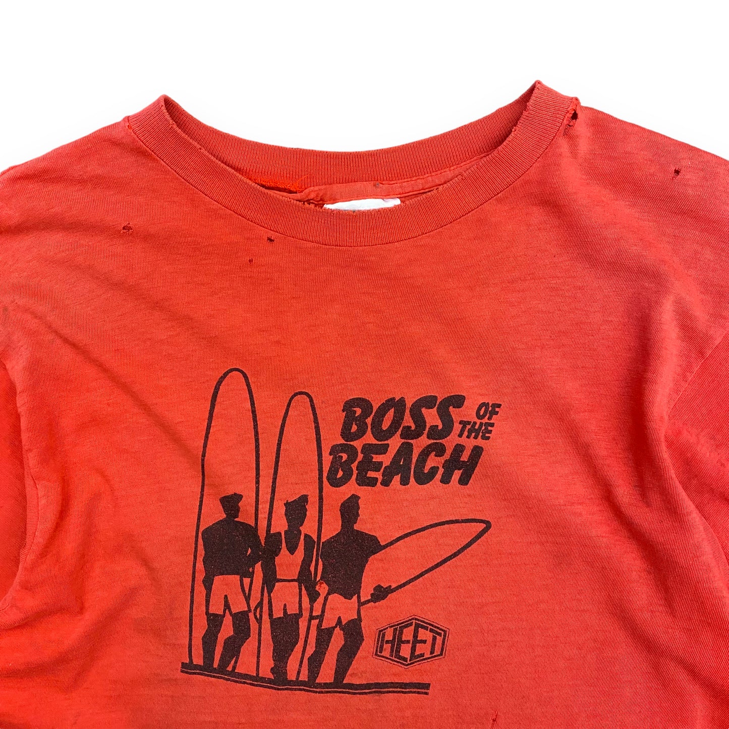 1980s HEET Surf Co. "Boss of the Beach" Tee - Size Medium