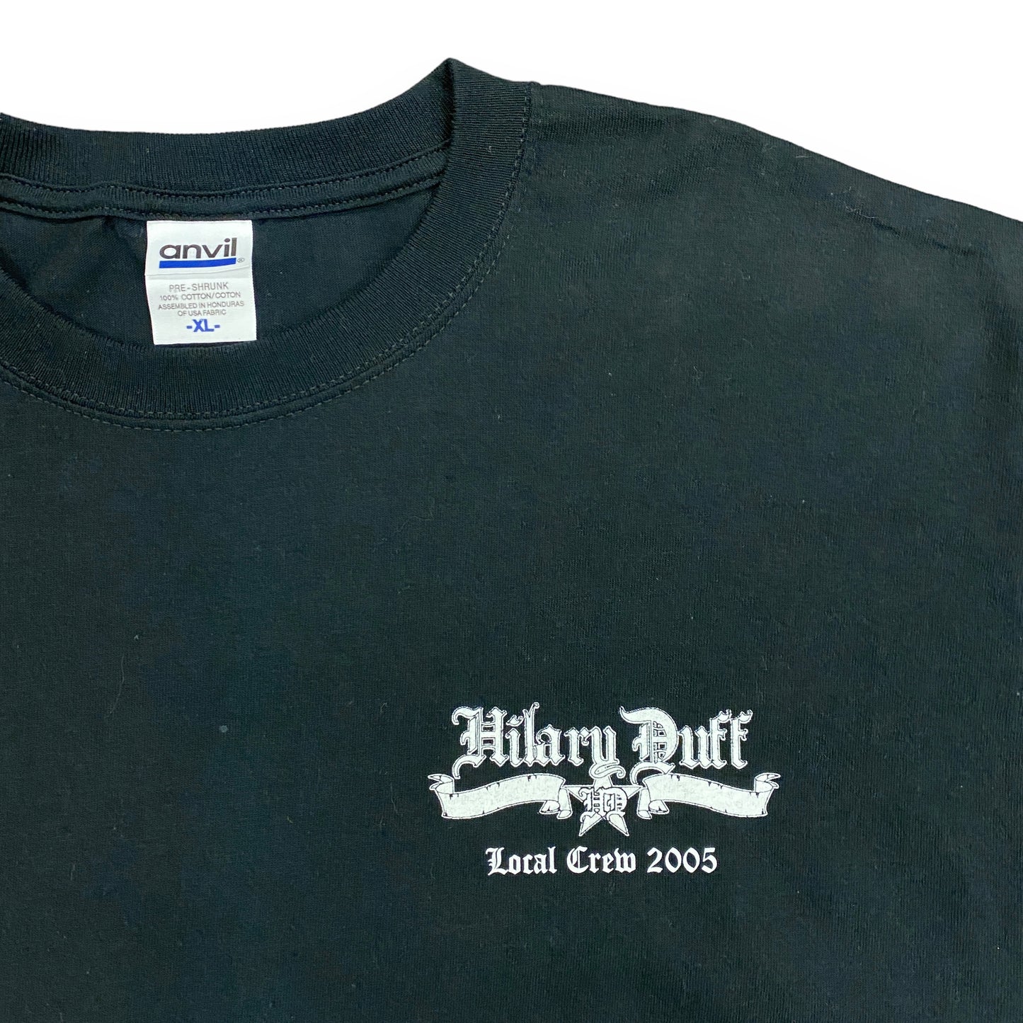 2005 Hilary Duff Tour Local Crew Tee - Size XL