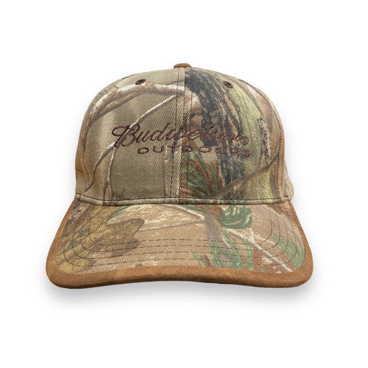 NWT Budweiser Outdoors Camouflage Strapback Hat
