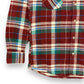 1980s Red & Green Plaid Flannel - Size Medium