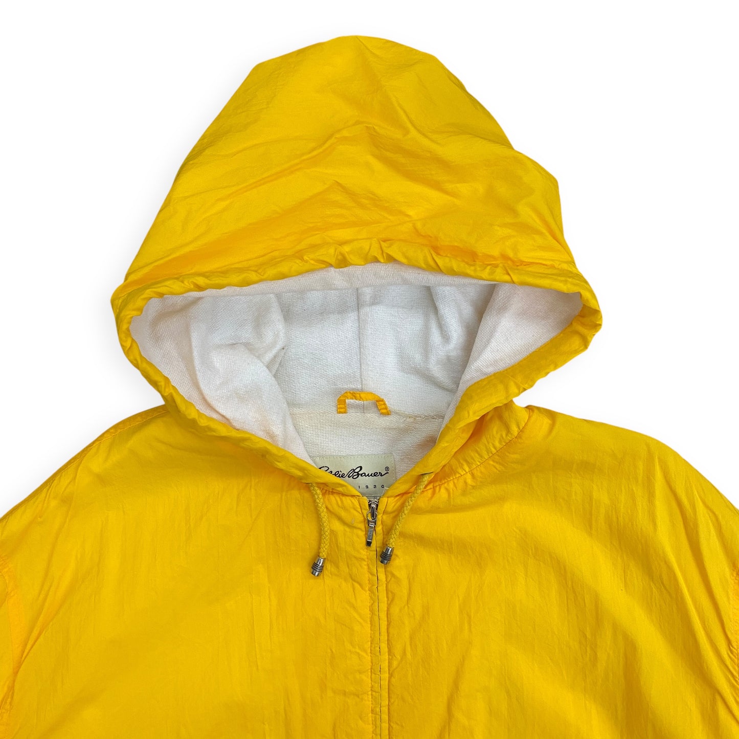 Early 00's Eddie Bauer Lined Yellow Windbreaker - Size Large