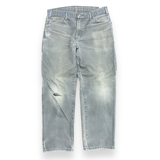 00's Dickies Faded Gray Cotton Denim Pants - 34"x30"