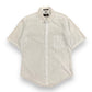 Vintage 1980s Ketch Light Blue & White Short Sleeve Shirt - Size Medium/Large