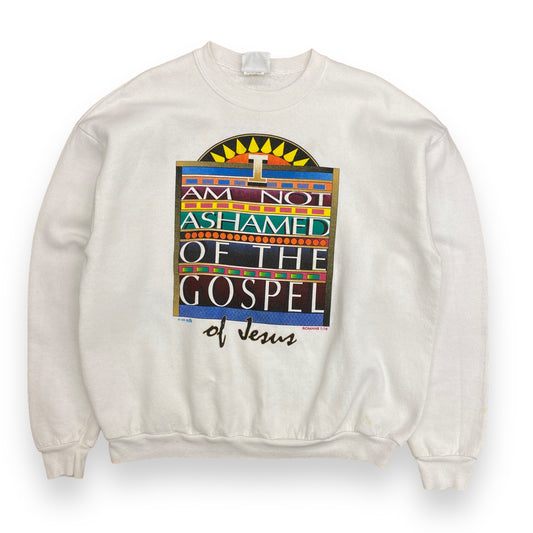 Vintage 1990s Jesus Crewneck Sweatshirt - Size XL