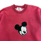 1980s Mickey & Co. Red/Maroon Crewneck Sweatshirt - Size XL
