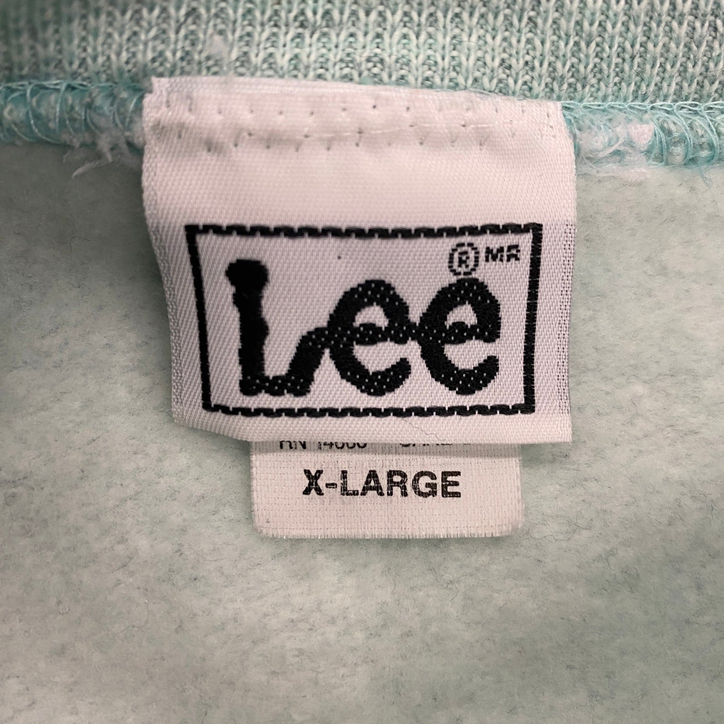 1990s Lee Heather Mint Crewneck Sweatshirt - Size XL
