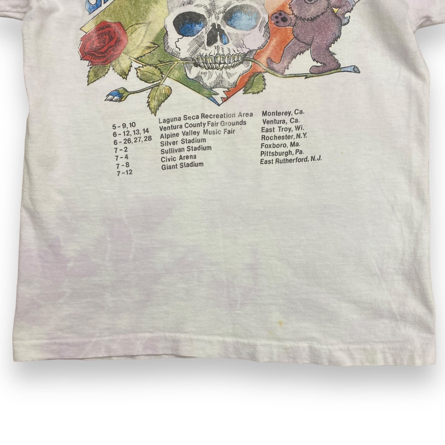 Vintage 1987 Grateful Dead "Its Worth The Trip" Spring Tour Tee - Size Medium