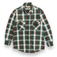 1980s Duxbak Flannel Plaid Button Up Shirt - Size Small