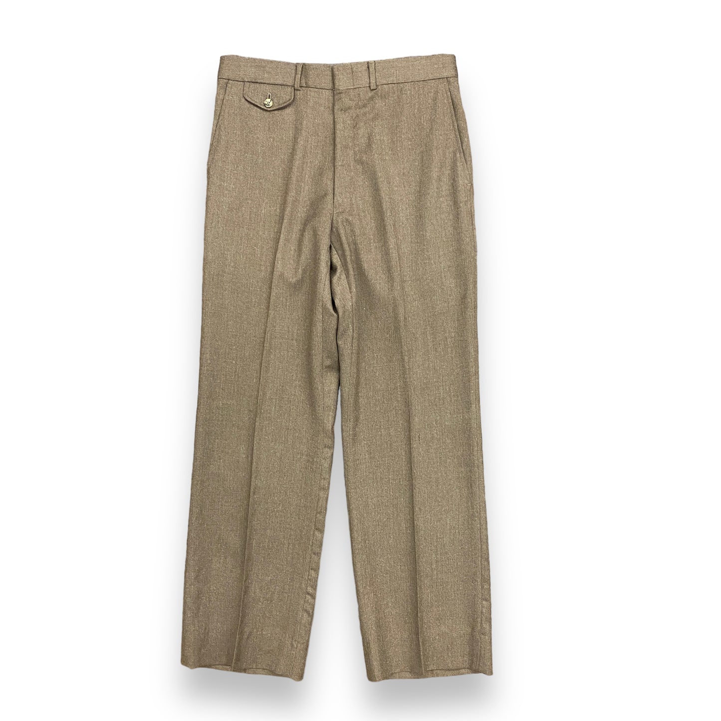 1970s Brown Wool Pants by Homick's Auburn NY - 31"x30"