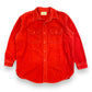 Vintage 1950s/1960s Duxbak Kamp-It Red Chamois Button Up Shirt - Size Large (Made in Utica NY)