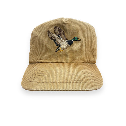 Vintage 1980s Corduroy “Duck” Embroidered Hat
